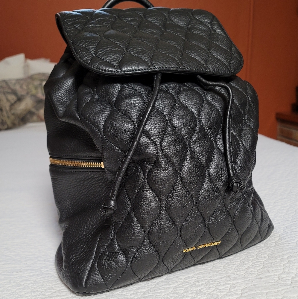 Vera Bradley Black Sycamore Leather Backpack